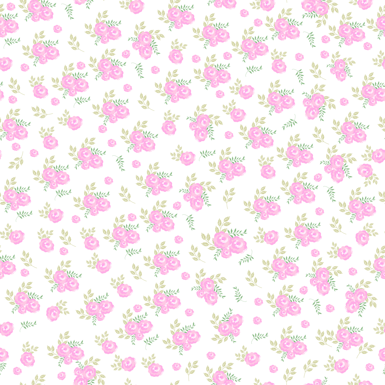 coquette seamless flowers pattern